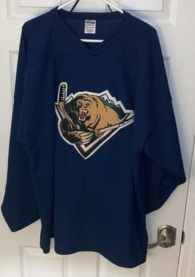 Utah Grizzlies Polyester Practice Hockey Jersey Size 2XL Blue by Athletic Knit - Image 1 of 4