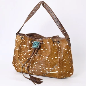 AD American Darling Bucket Hair on Echtleder Western Damen Tasche Handtasche - Bild 1 von 6