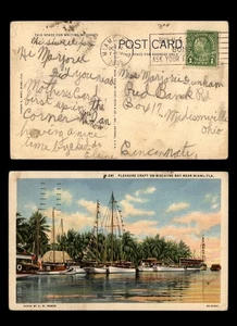 Mayfairstamps US 1935 Miami to Madisonville OH Boats Postcard aat_47545 - Picture 1 of 2