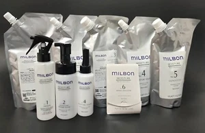 Milbon moisture system Treatment No.1.2.3.4.5.6 Full Set 6 step professional - Picture 1 of 2
