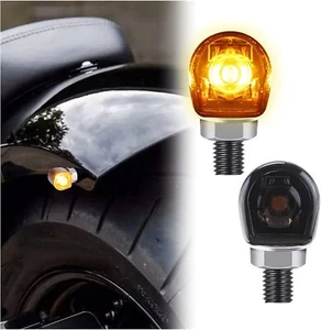 12V Mini LED Motorcycle Lights Flashing Turn Signals Rear Blinker Indicator Pair - Picture 1 of 13