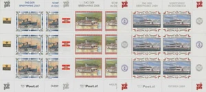 ÖSTERREICH - TAG DER BRIEFMARKE KLEINBOGEN 2007 2008 2009 SCHIFFE / SHIPS ** - Picture 1 of 1