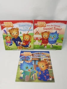 Daniel Tiger's Neighborhood 3 Books 2015 Toddler Nighttime Playground Day Story - Picture 1 of 8