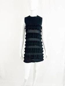Mini Vestido Chanel Tejido con Volantes Talla XS - Imagen 1 de 6