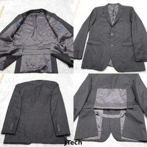 Brooks Brothers Wool Milano Blazer Mens 42L Dark Gray Sport Coat 2 Buttons USA - Picture 1 of 17