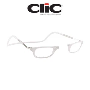 Reading Glasses Clic Frosted Clear XL Hoya Lens 100% Authentic Clic Products - Picture 1 of 27