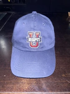 ESPN U TV Production Hat Dad Cap Vintage Cotton Y2K Blue NCAA Football - Picture 1 of 8