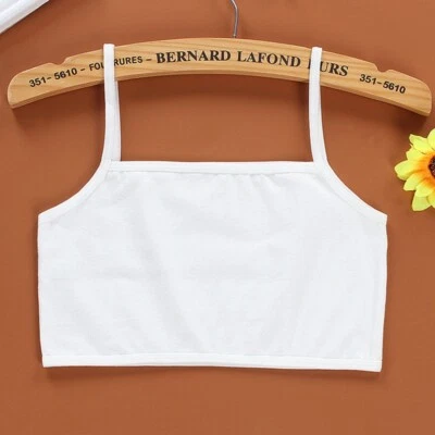 5 Park Girls Children Crop Top First Bar Soft Cotton Underwear 6-16 Years - Image 1 of 4