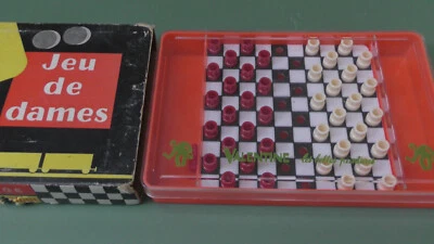 Jeu de dames ancien portable année 80 environ - Photo 1/2