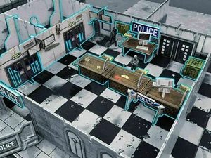 Battle Systems Terrain Police Precinct New - Picture 1 of 2