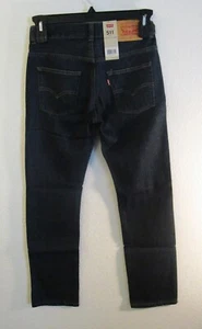 NWT Levis 511 Boys Slim Fit Jeans 14 Reg 27x27 Dark Wash MSRP$44 - Picture 1 of 3