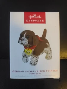 2022 Hallmark Keepsake Ornament 32nd Puppy Love German Shorthaired Pointer NEW - Picture 1 of 6
