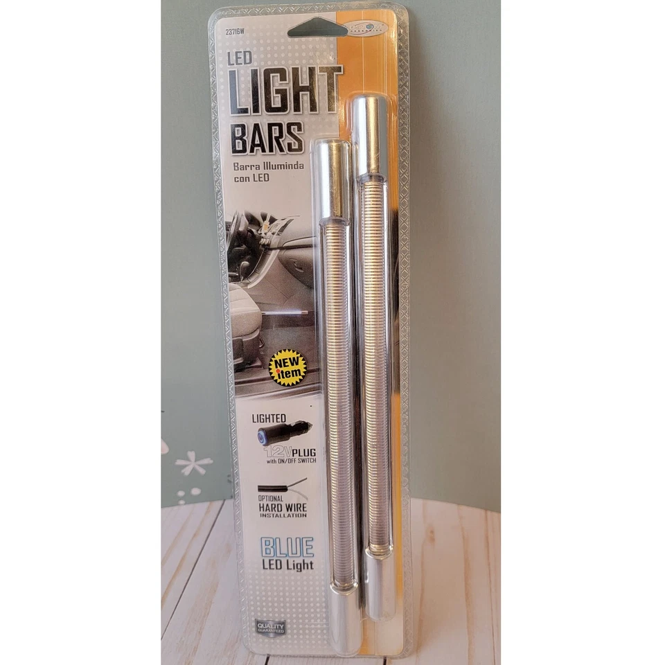 Accesorios Personalizados 23734 Barra de Luz Interior LED Color Azul 10" 12V, Pack de 2 Foto 1 de 2