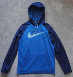 NIKE Dri-Fit Blue Scuba Hoodie Pullover Hooded Sweatshirt Adult Medium - Picture 1 of 3