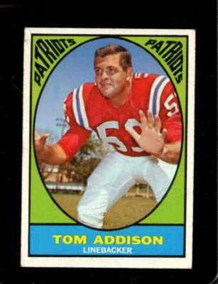 1967 TOPPS #5 TOMMY ADDISON GOOD+ PATRIOTS - Image 1 of 2