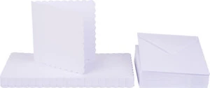 Tarjetas dobles "borde de onda" con sobres - Imagen 1 de 1