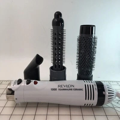Cepillo rizador de aire frío/calor cerámica turmalina Revlon 1500 RVHA6002 VIDEO **leer* Foto 1 de 4