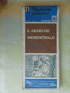 Carte IGN 21 itineraires pedestres L'ardeche meridionale 1978 - Picture 1 of 1