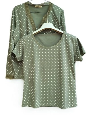 Twin set Vicky's, cotone/poliestere, Tg. 54, usato. Attenzione alle misure. - Immagine 1 di 4