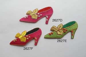 #2627 FASHION LADY HIGH HEEL SHOE,FASHION LADY EMBROIDERY APPLIQUE PATCH - Bild 1 von 4