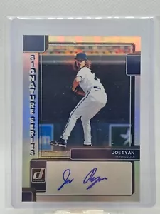 2022 Panini Donruss Baseball Joe Ryan Signature Series Auto - Picture 1 of 2