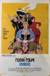 Amarcord Federico Fellini Original US One Sheet Poster 1973 - Picture 1 of 2