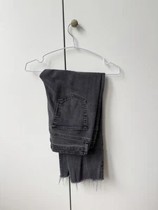Topshop Washed Black Straight Leg Petite Jeans W26 L28 - Picture 1 of 4
