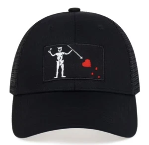 Flag Of Blackbeard Baseball Hat Pirate Flag Hat FOG Baseball Cap Flag Hat - Picture 1 of 4