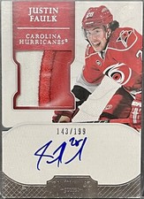 2011-12 Panini Dominion Jersey Autographs "Justin Faulk" RC