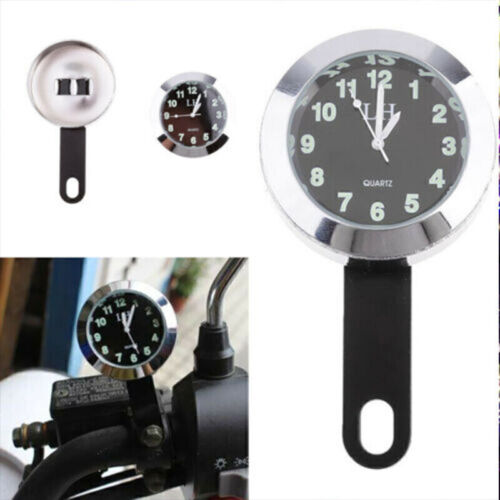 Waterproof Motorcycle Handlebar Mount Luminous Clock Time Clock Universal TOP DE