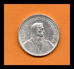 Switzerland Coin 5 Francs 1954 B Silver 31.45mm 15 gr. KM#40 (Low Shipping) - Picture 1 of 2