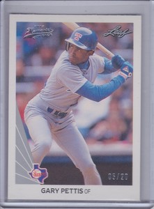 GARY PETTIS 2012 Leaf Memories 90 Leaf Buyback Silver #05/20 #469 (C4009)