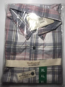 WEATHERPROOF VINTAGE Mens Plaid Button Down Casual Shirt Classic Size: XL - Picture 1 of 2