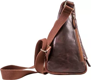 Borsa Passatore portapipe e portasigari in pelle marrone anticata - Imagen 1 de 5