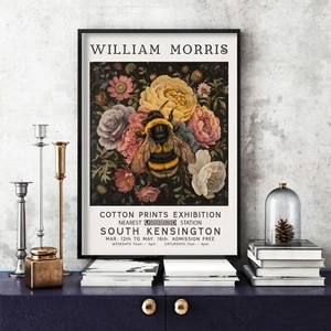 William Morris Print, William Morris Exhibition Poster Bumble Bee (8a) - Picture 1 of 8