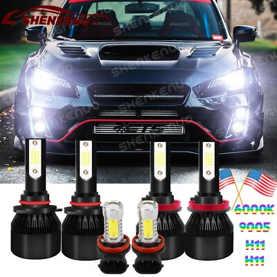 Faro LED + bombillas antiniebla 6000K-6x para Subaru WRX 2015 2016 2017 2018-2020 Foto 1 de 4
