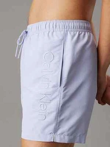 Costume Pantaloncino medio Boxer da bagno per uomo logo ricamato azzurro fiore - Foto 1 di 4
