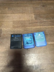 Lot of 3 Sony Ps3 Ps2 Memory Cards - Picture 1 of 8