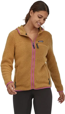 Patagonia Mujer Retro Pila Polar Sudadera con Capucha Nido Marrón con Rosa Amaranto XL NUEVO CON ETIQUETAS Foto 1 de 4