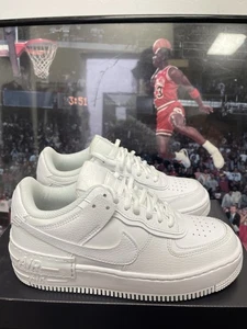 Size 7 - Nike Air Force 1 Shadow Triple White W - Picture 1 of 6