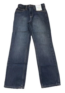 Cat & Jack Relaxed Straight Medium Blue Jeans For Kid Size 8 Slim New w Tags - Picture 1 of 7