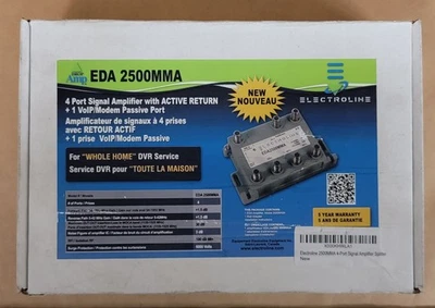 Electroline EDA2500MMA 4-Port Signal Amplifier - Image 1 of 4