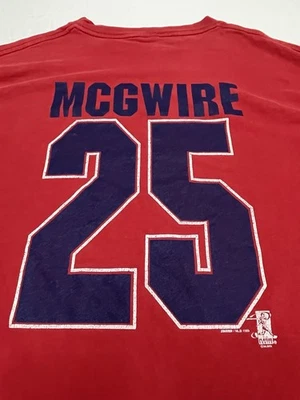 Camiseta deportiva de colección Starter St. Louis Cardinals Mark McGwire grande 1999 MLB Foto 1 de 4