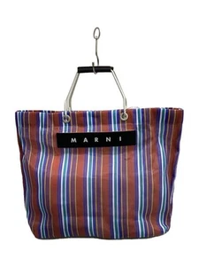 MARNI tote bag MARKET STRIPE PVC MULTICOLOR Used - Picture 1 of 6