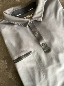 Nike Golf Polo Tour Performance Men's Size Large Dri-Fit Color  Block Gray Blue - Picture 1 of 9