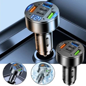 Chargeur Voiture 5 Ports pour Charge Rapide avec Fonctionnalités de Sécurité - Photo 1 sur 12