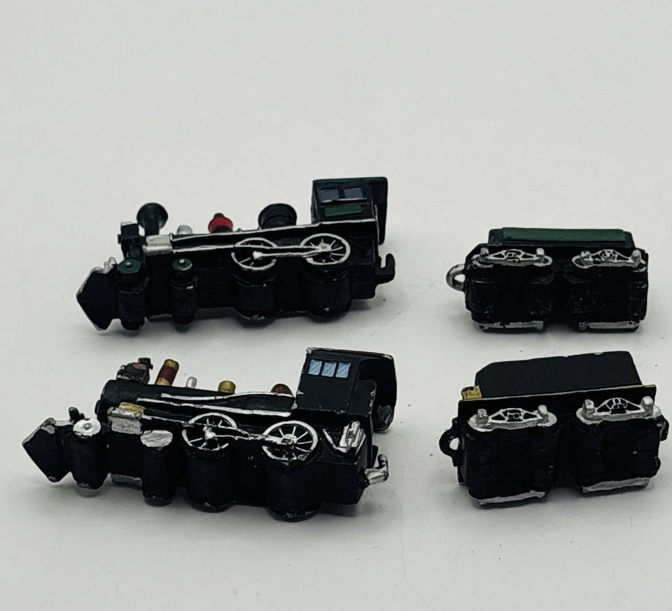 Juego de 4 vagones de tren de hierro fundido Danbury Mint Lockport Railroad serie Foto 1 de 4