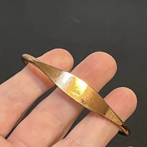Vintage SOLID COPPER Bracelet Smooth Design Cuff Bangle Bracelet - Picture 1 of 11