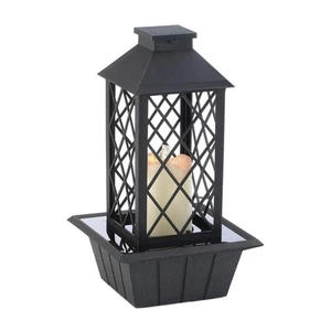 Zingz & Thingz Water Feature Tabletop Fountain Candle Lantern, Decorative Lig... - Picture 1 of 4