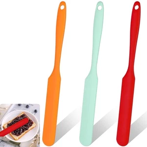 3 Stück Glas Spatel, 9,4 Zoll langer Griff Lebensmittelqualität Silikon Spatel zum Backen... - Bild 1 von 7